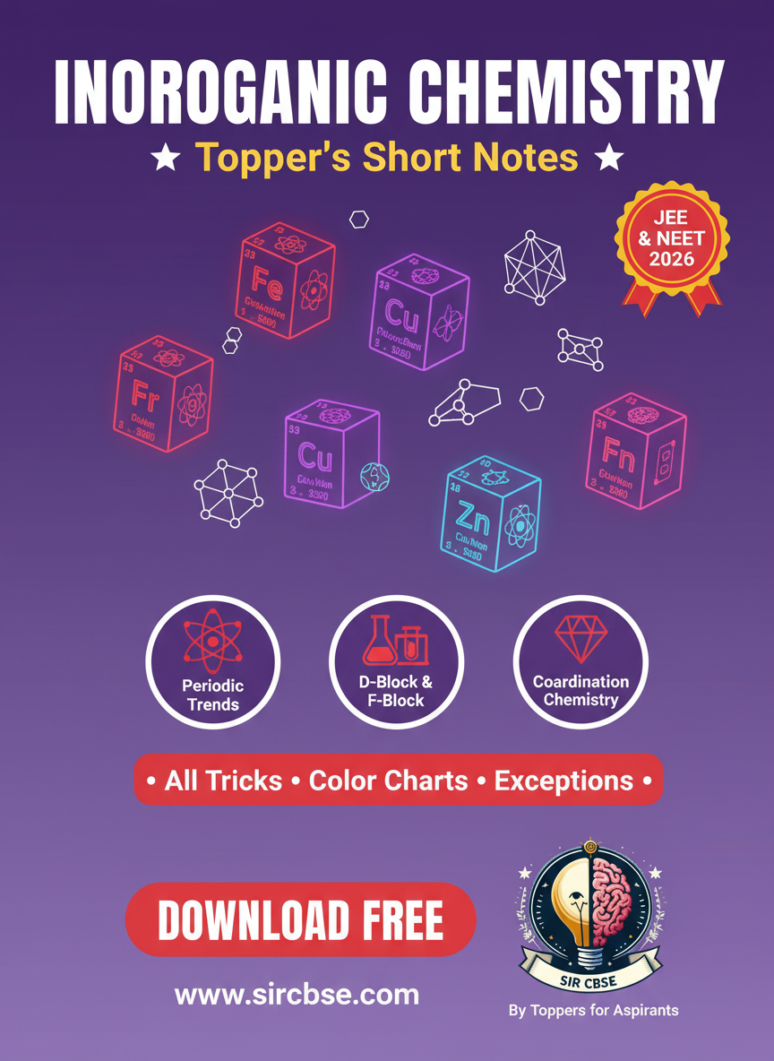 Inorganic Chemistry Short Notes for JEE & NEET | Topper's Revision ...